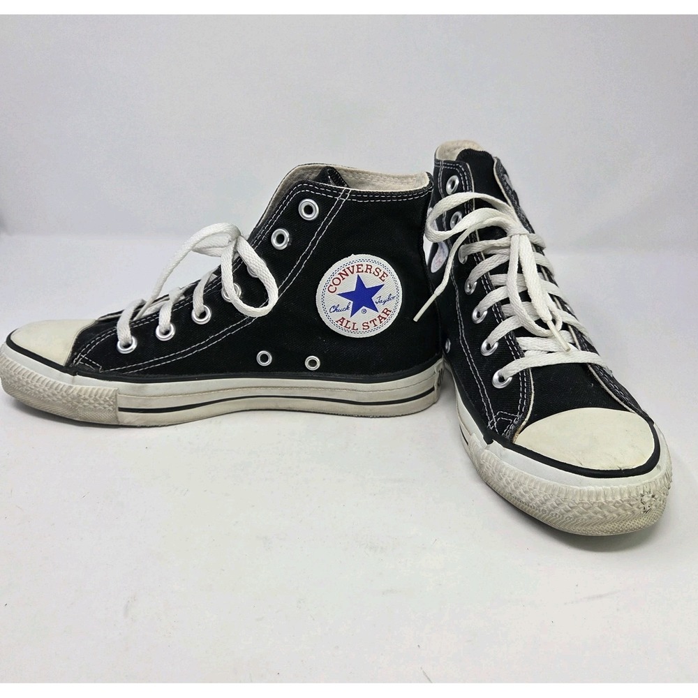 Vintage Converse Chuck Taylor All Star Shoes Mens 5 Black Made In USA High Tops
